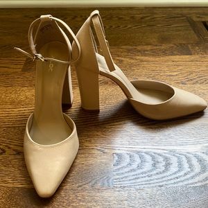 Aldo ankle strap chunky heels